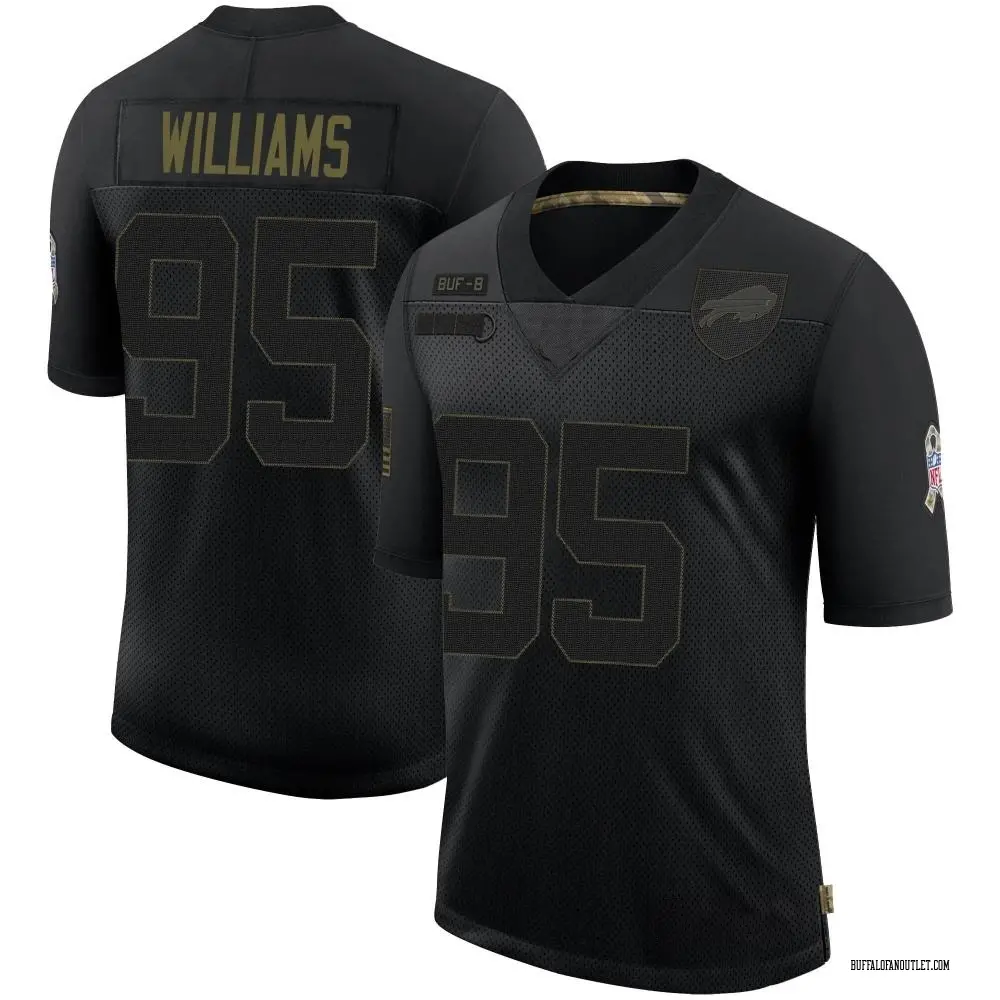 Buffalo Bills Youth Kyle Williams Limited 2020 Salute To Service Jersey - Black
