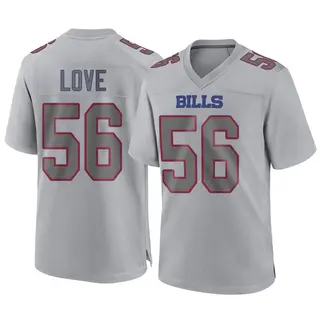 Buffalo Bills Youth Mike Love Game Atmosphere Fashion Jersey - Gray