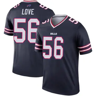 Buffalo Bills Youth Mike Love Legend Inverted Jersey - Navy