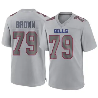 Buffalo Bills Youth Spencer Brown Game Atmosphere Fashion Jersey - Gray
