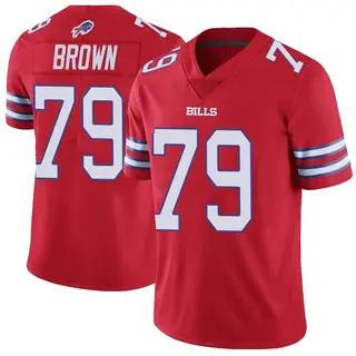 Buffalo Bills Youth Spencer Brown Limited Color Rush Vapor Untouchable Jersey - Red