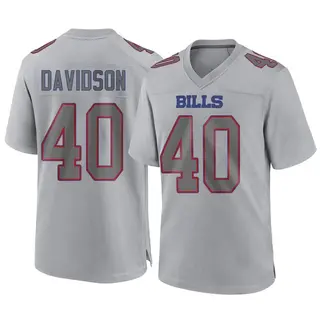 Buffalo Bills Youth Zach Davidson Game Atmosphere Fashion Jersey - Gray